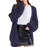 Gcfaka Lady New Autumn Winter Sweater Single Breasted Loose Cardigan Women's Wear