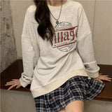 Gcfaka Casual Round Collar Thin Style Hoodie Female 2024 Autumn / Winter New Coat Long-Sleeved Bottom Shirt Student Coat Jacket