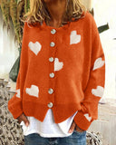 Gcfaka And Winter New Women's Sweater Single Breasted Love Sweater Women's Cardigan